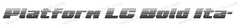 Platform LC Bold Ita字体转换